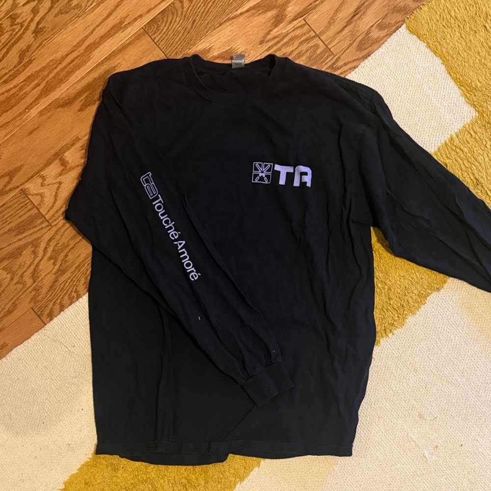 Touché Amore black long sleeve band tee